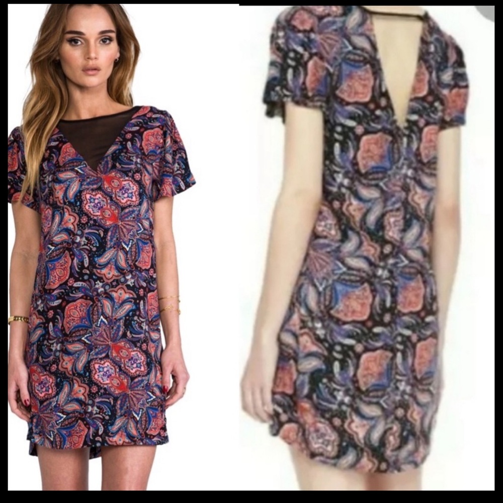 Ella Moss - mesh insert dress / Anthropologie
